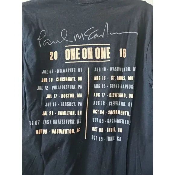 Paul McCartney One on One Tour T-Shirt Men's‎ Size Small - Picture 4 of 5
